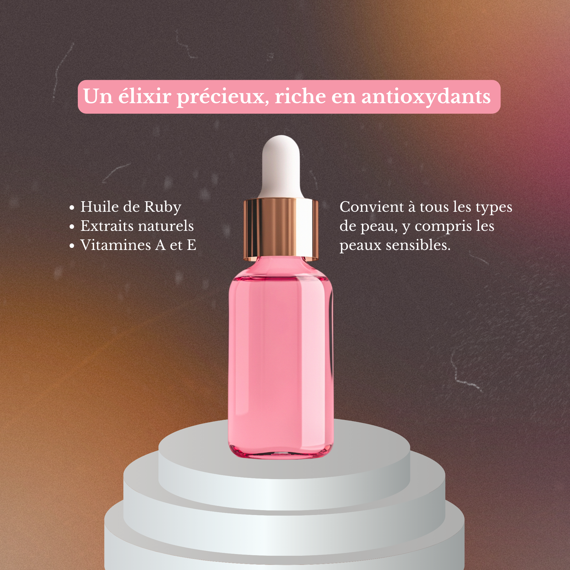 Huile GLOW Ruby illuminateur